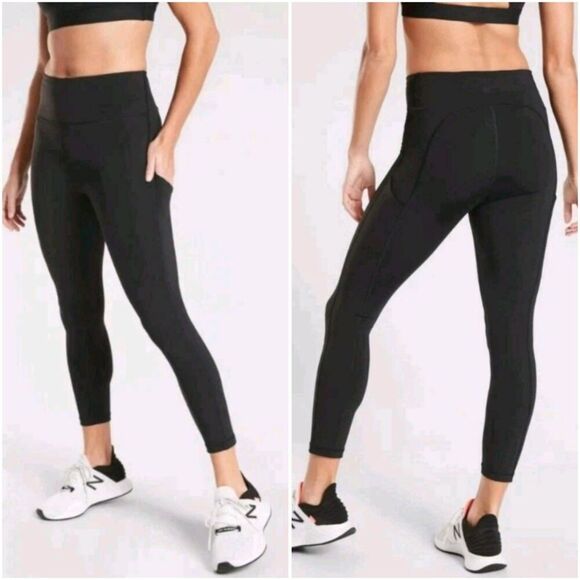 Athleta Ultimate Stash Pocket 7/8 Tight XSmall Black Stretch Leggings - Picture 1 of 10